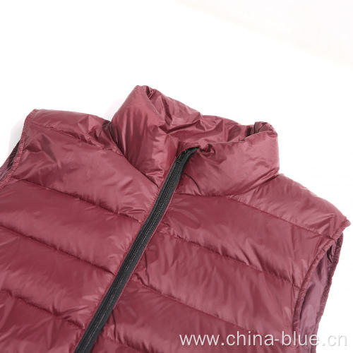 Ladies high quality zipper padding jacket